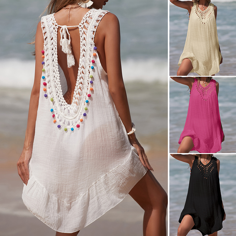 Cover Up Kaftan - Feminino com decote em v sem