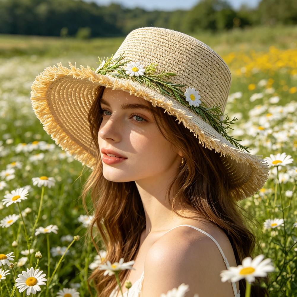 Hat Floppy Wide - Chapéu de sol de palha com