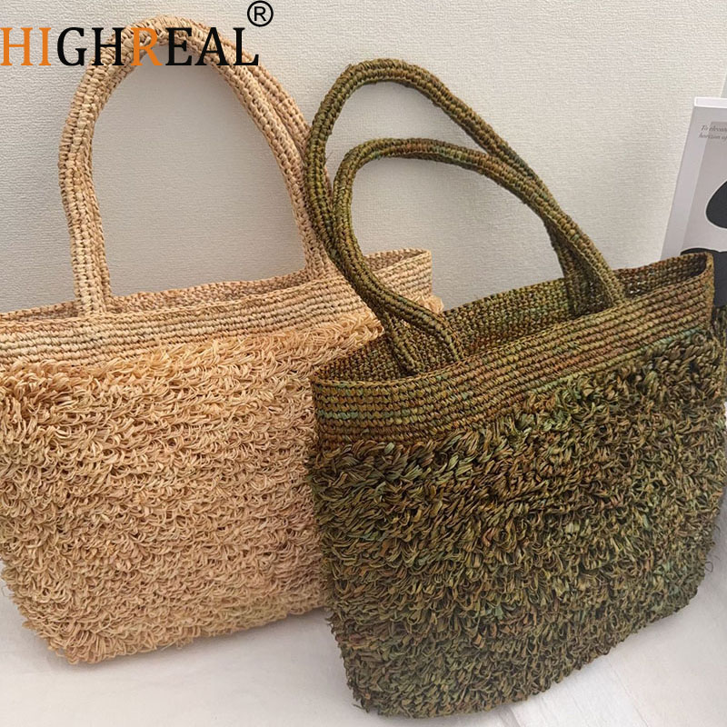 Crochet Bag Raffia - Bolsa de Palha de Ráfia Luxuosa,