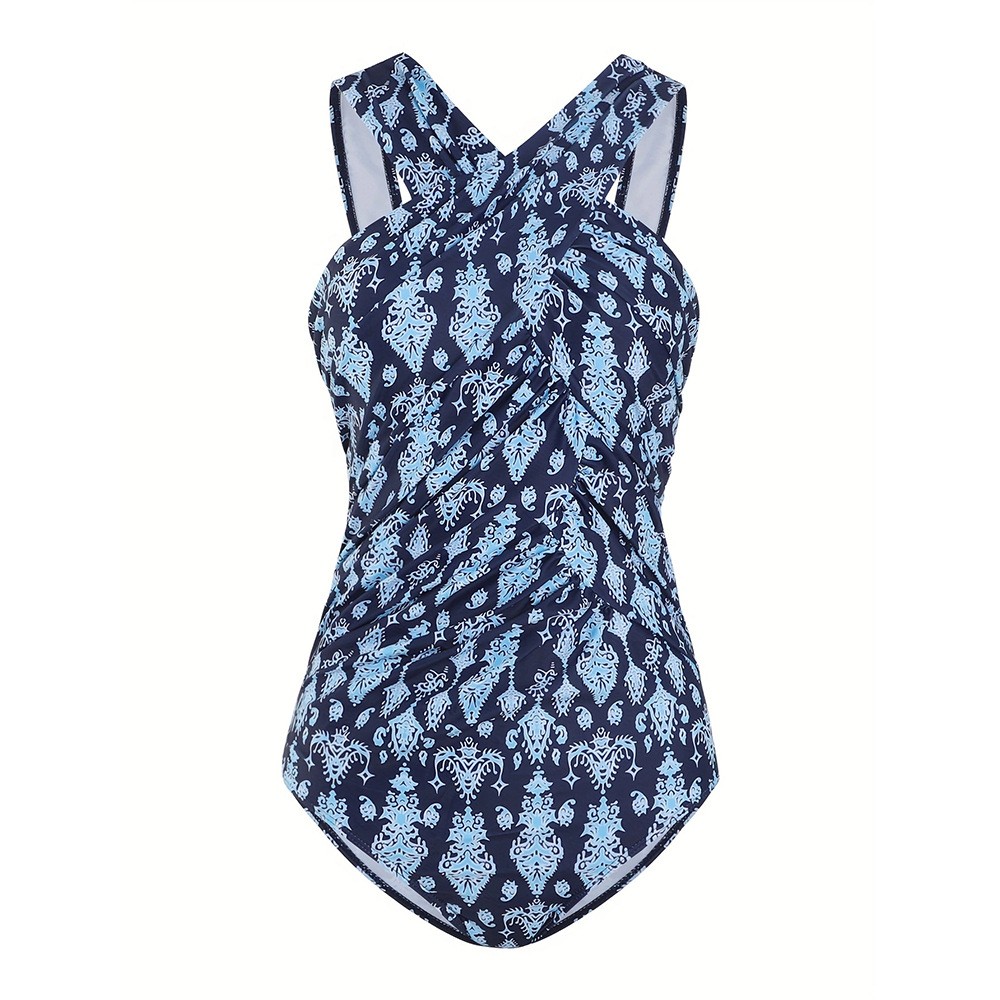 Maiô Feminino Plus Size Modest - Swimsuit Bikini Ruched avaliação e preço