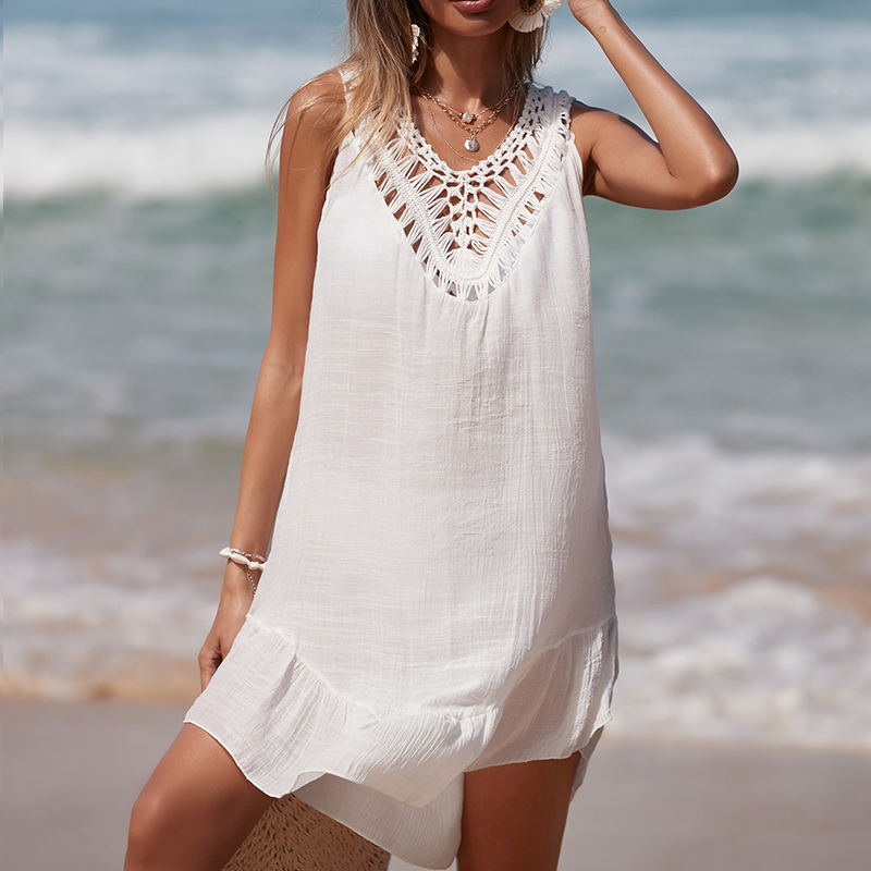 Feminino com decote em v sem c - Cover Up Kaftan avaliação e preço