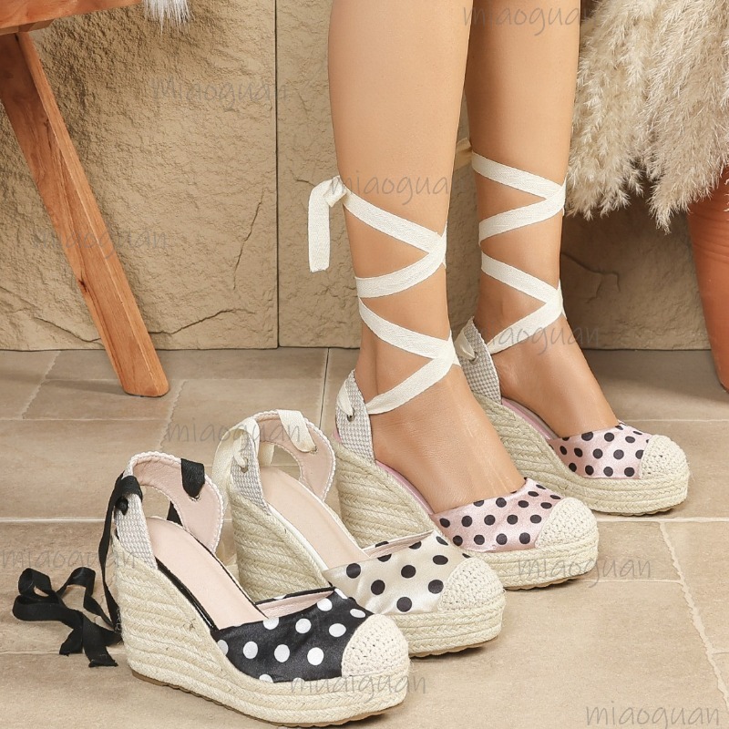 Novas Sandálias Anabela Espadr - Wedge Espadrille Women avaliação e preço