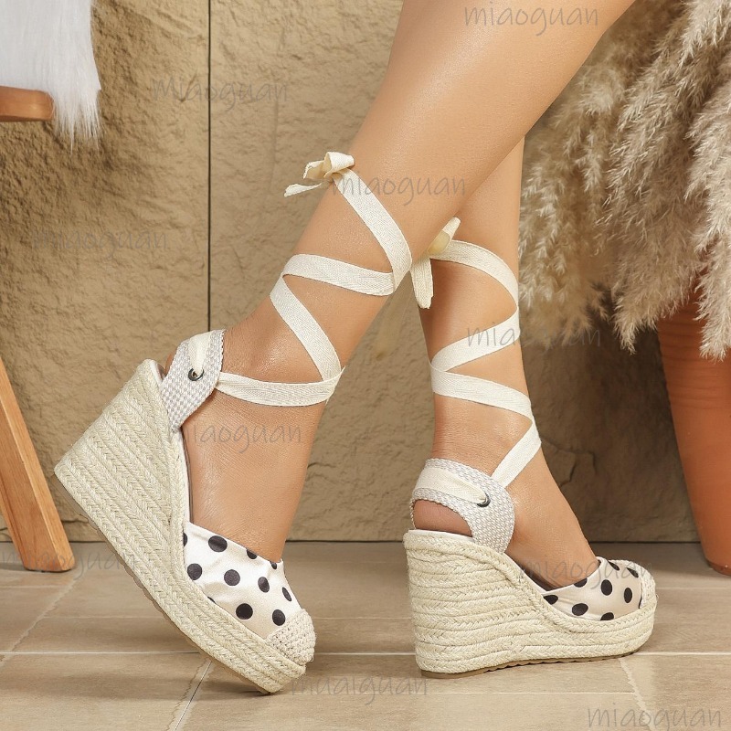 Novas Sandálias Anabela Espadr - Wedge Espadrille Women avaliação e preço