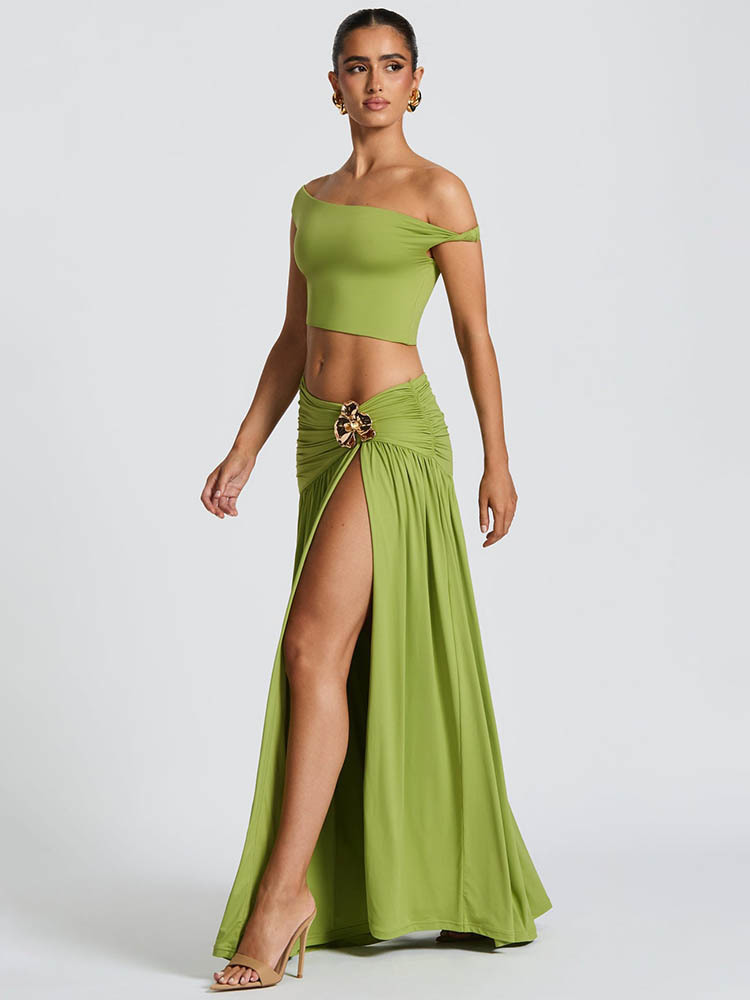 Conjunto de Vestido Elegante M - Crop Top Crochet avaliação e preço