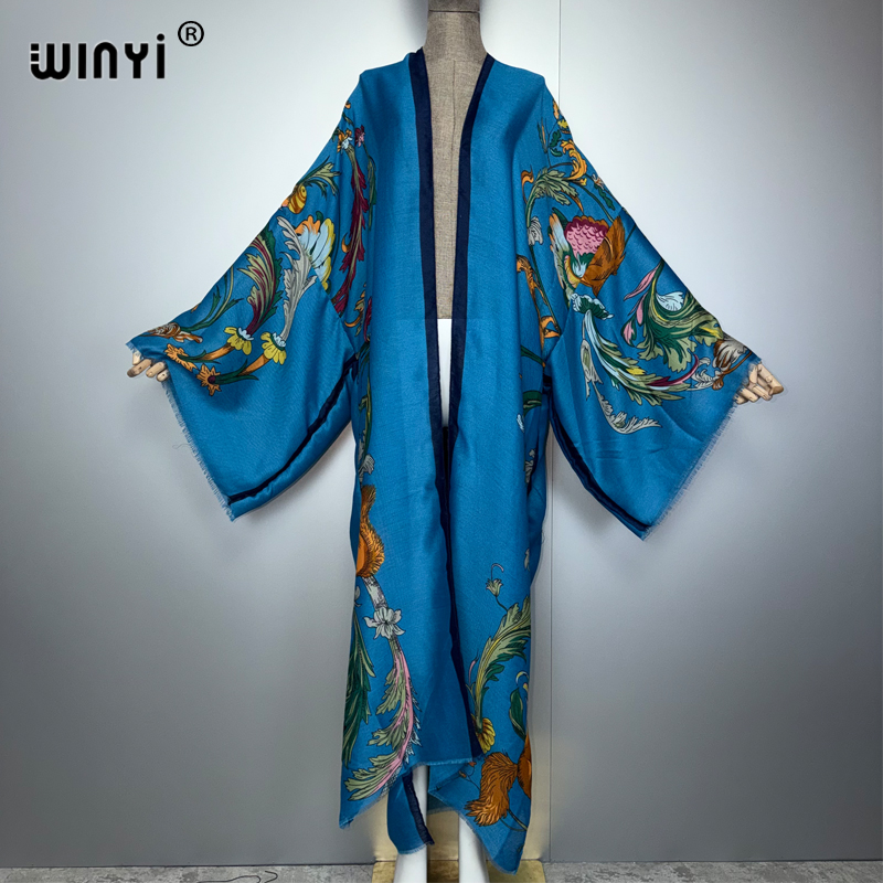 Vestido Maxi Boho WINYI África - Cover Up Kaftan avaliação e preço