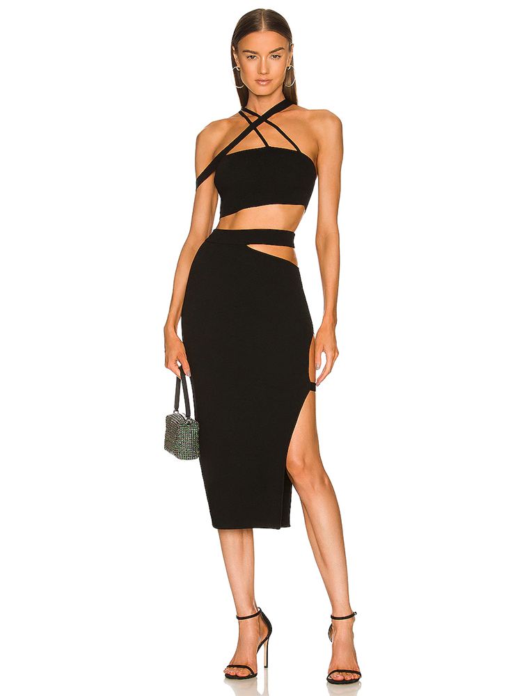 Bandagem terno feminino 2022 v - Crop Top Crochet avaliação e preço