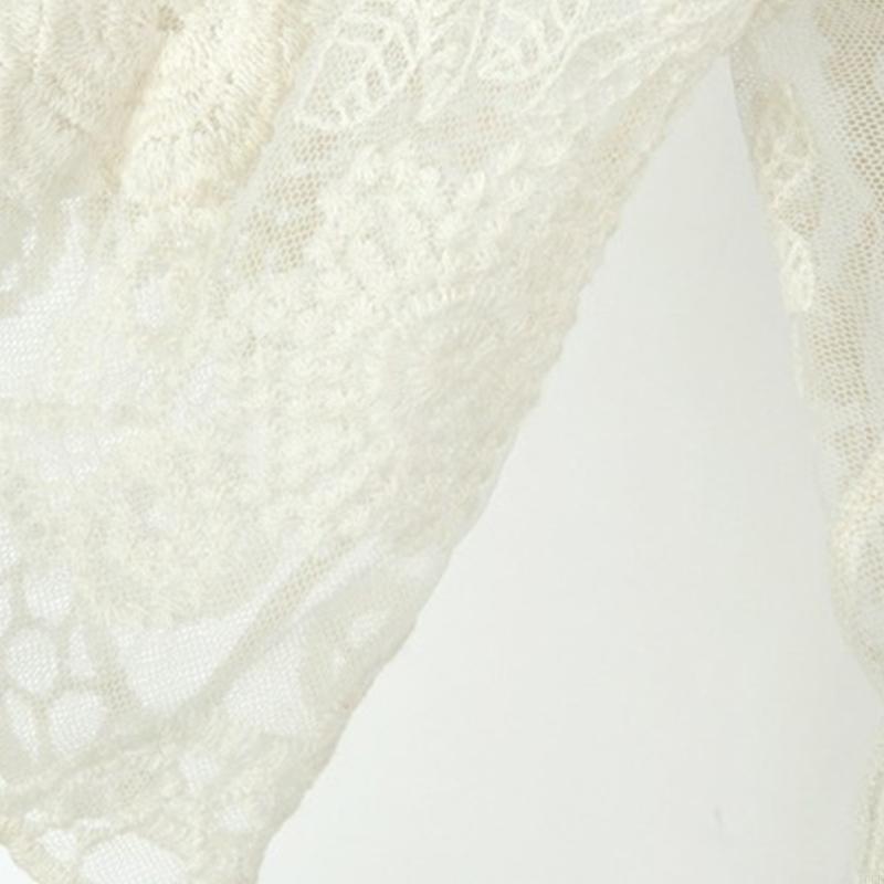 Women Lace Open Front Kimono C - Kimono Sheer Floral avaliação e preço