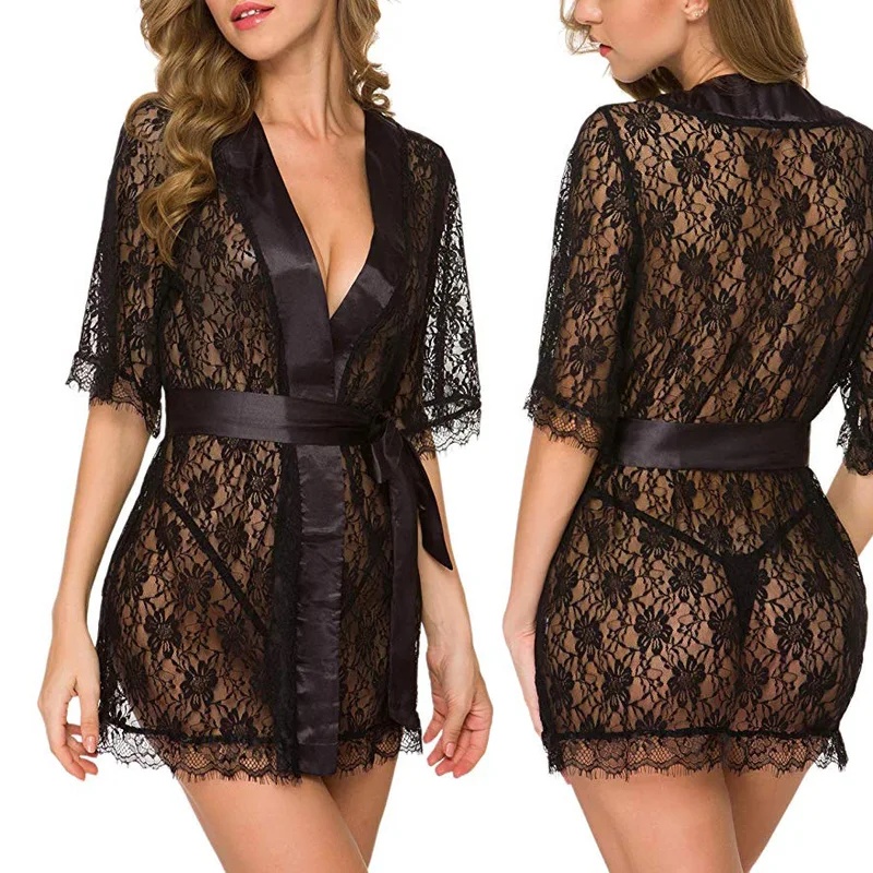Camisola de Renda Floral Nolia - Kimono Sheer Floral avaliação e preço