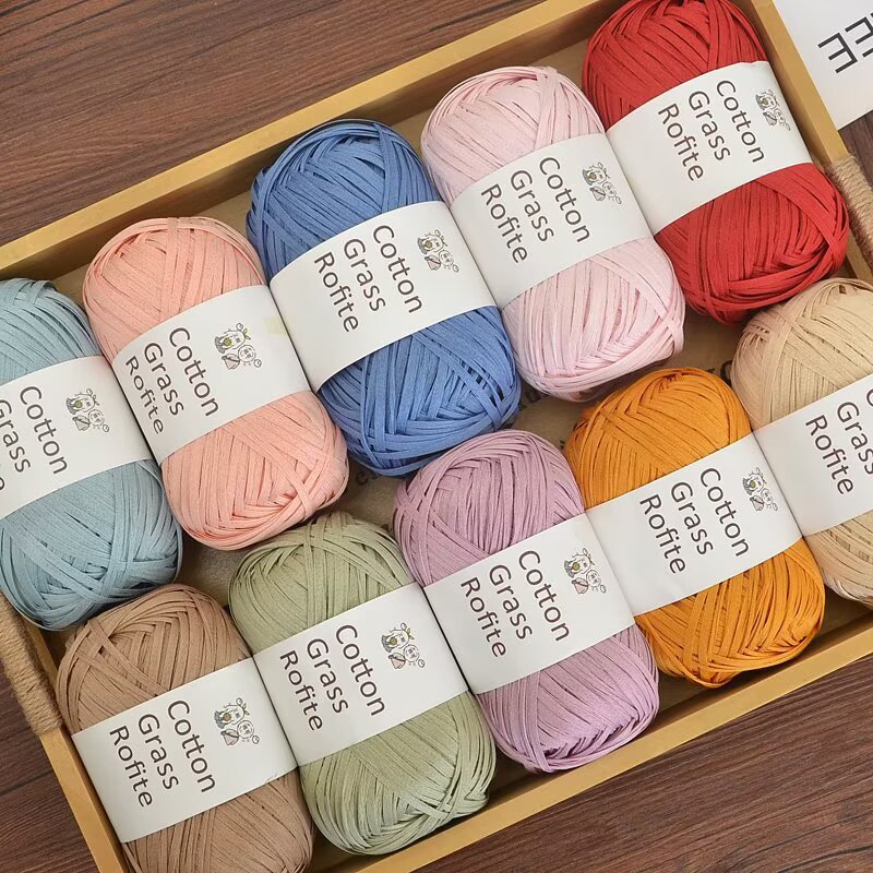 Nova Fita Plana de Crochê em F - Crochet Bag Raffia avaliação e preço