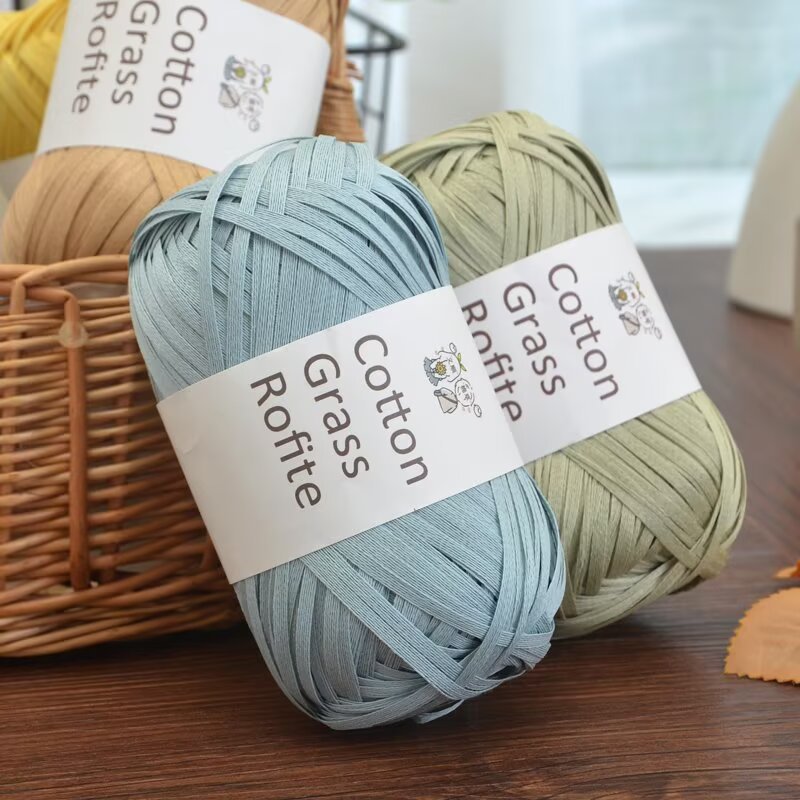 Nova Fita Plana de Crochê em F - Crochet Bag Raffia avaliação e preço