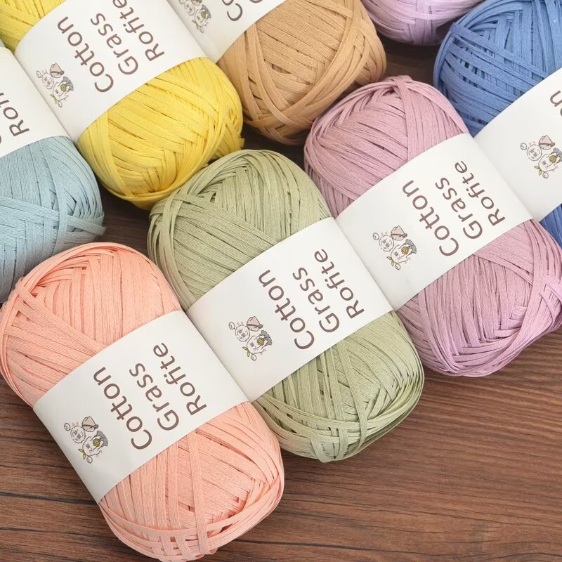 Nova Fita Plana de Crochê em F - Crochet Bag Raffia avaliação e preço