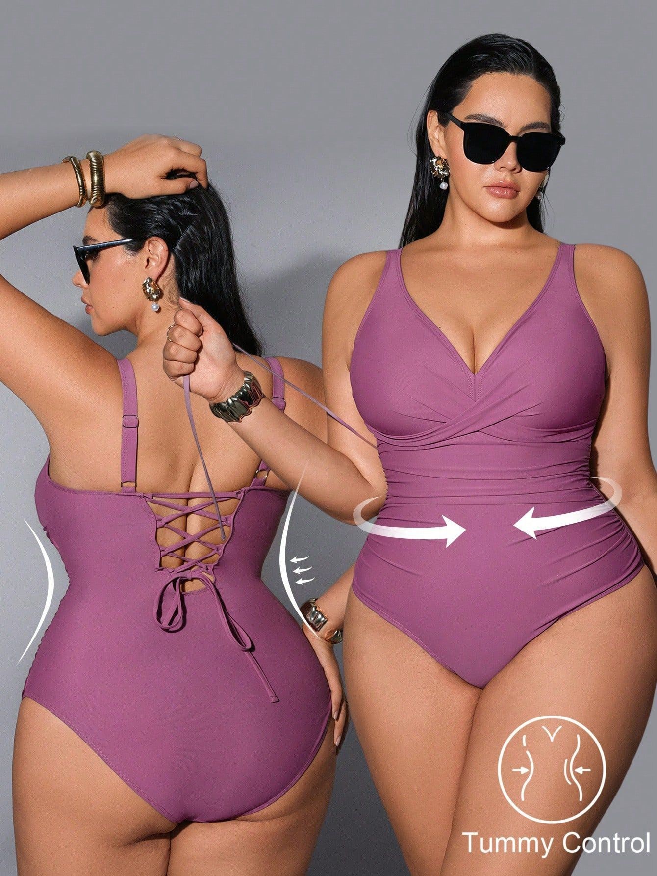 Moda Praia 2026: Maiô Feminino - Swimsuit Bikini Ruched avaliação e preço