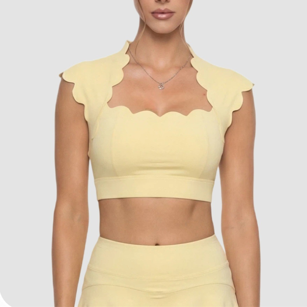 Top Esportivo Feminino com Boj - Crop Top Crochet avaliação e preço