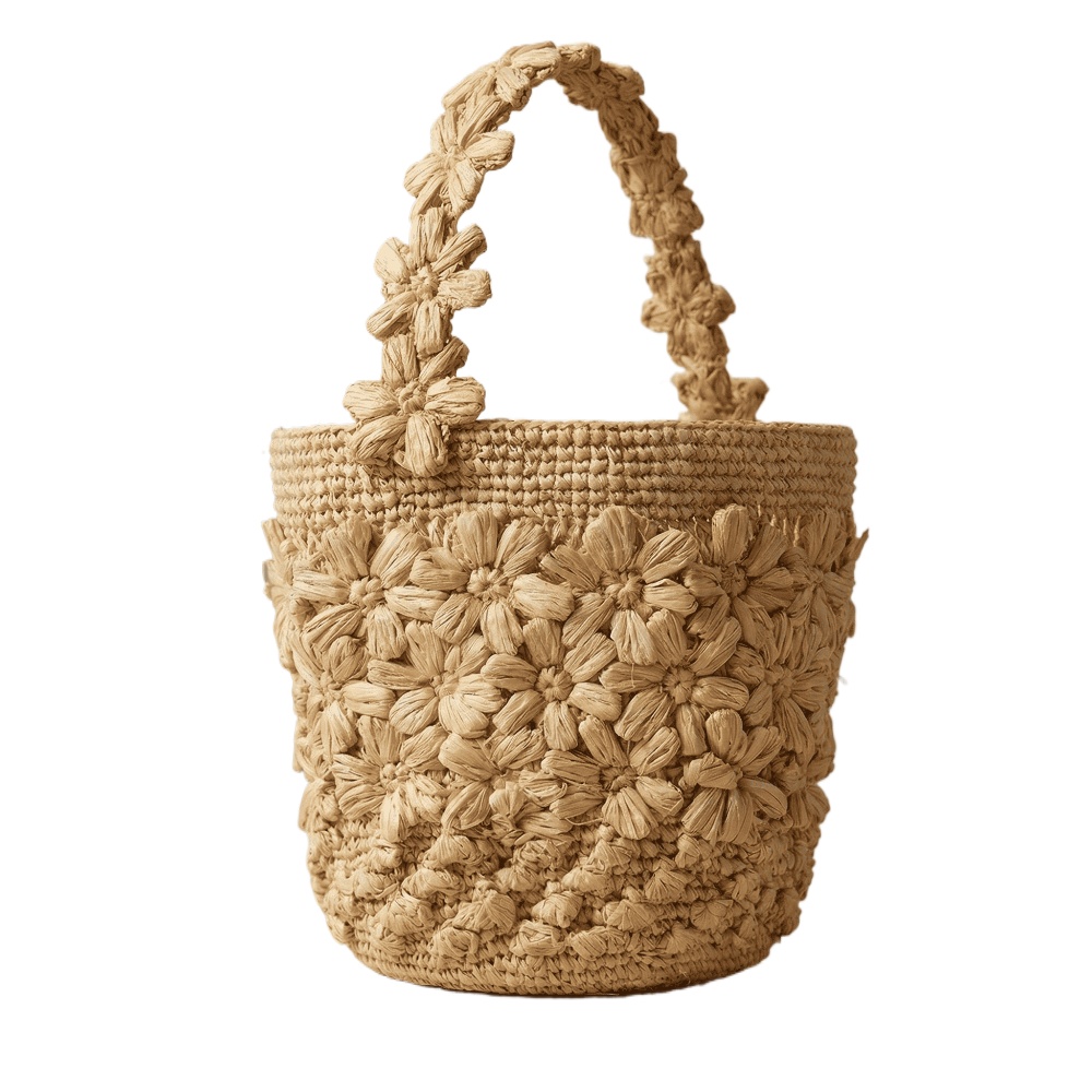 Bolsa de Palha Trançada de Ver - Crochet Bag Raffia avaliação e preço